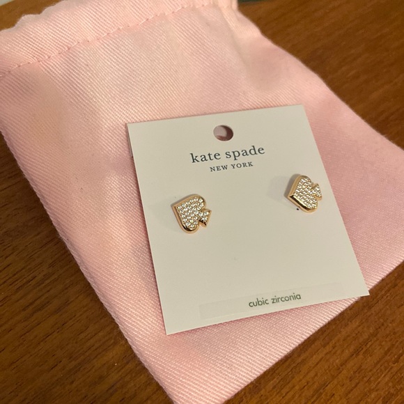 Kate Spade everyday spade rose gold earrings - Picture 1 of 5